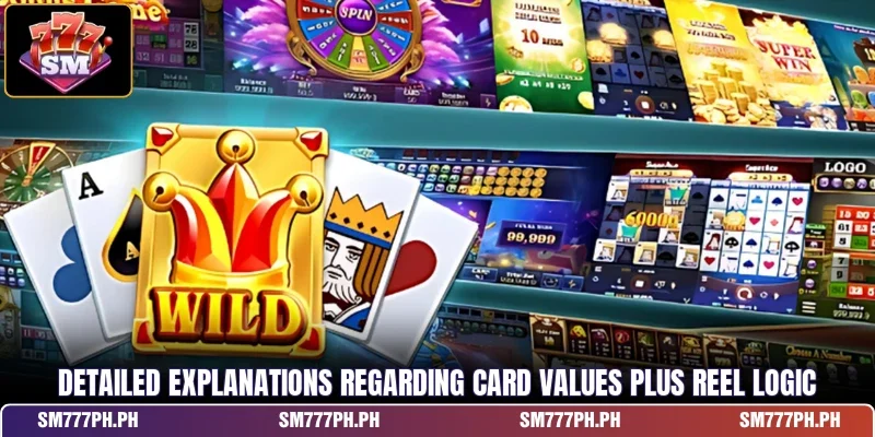 Detailed explanations regarding card values plus reel logic